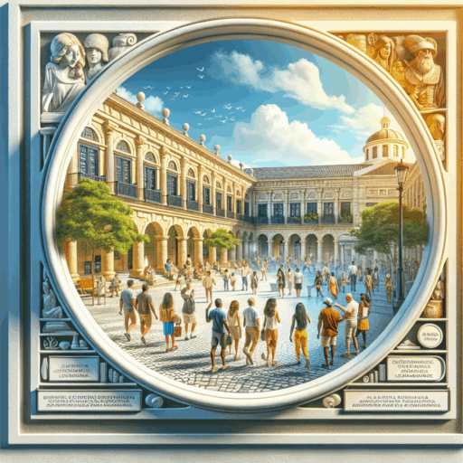 Turismo en la Plaza Porticada en Santander